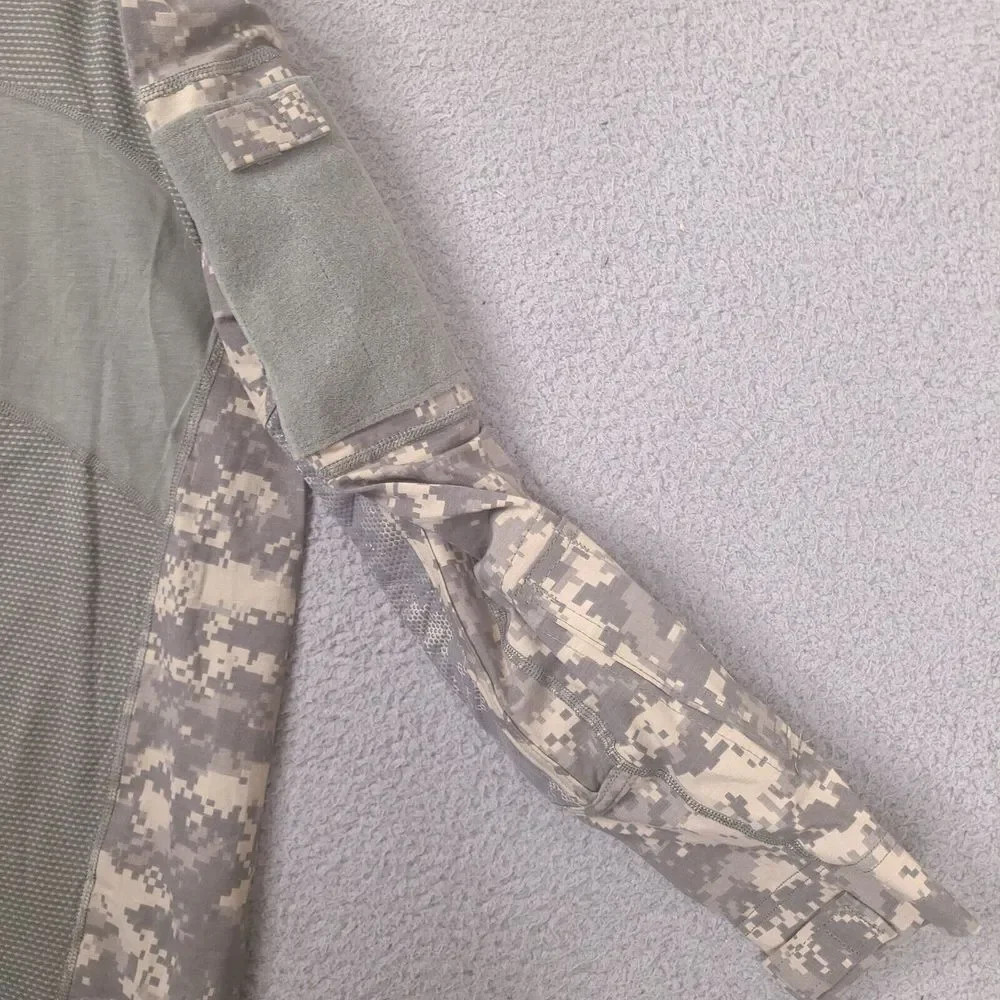 Massif Army Combat Shirt Mens Small Long‎ Sleeve Mock Neck Digital Camo US Army